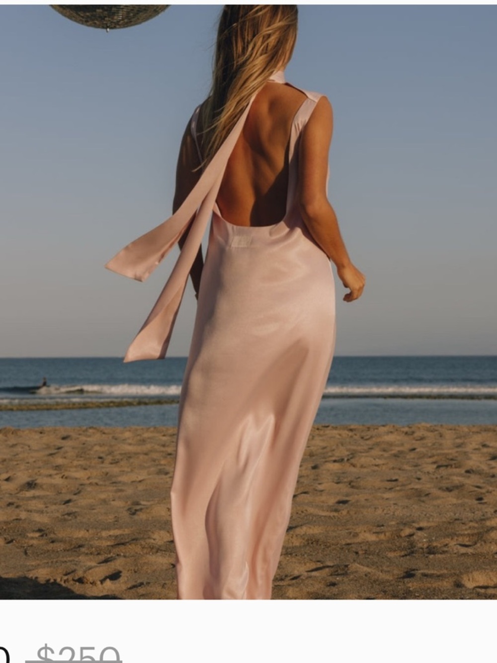 Daily Drills Pink Open Back Maxi Dress NWT  Sleeveless Gown Wedding Guest